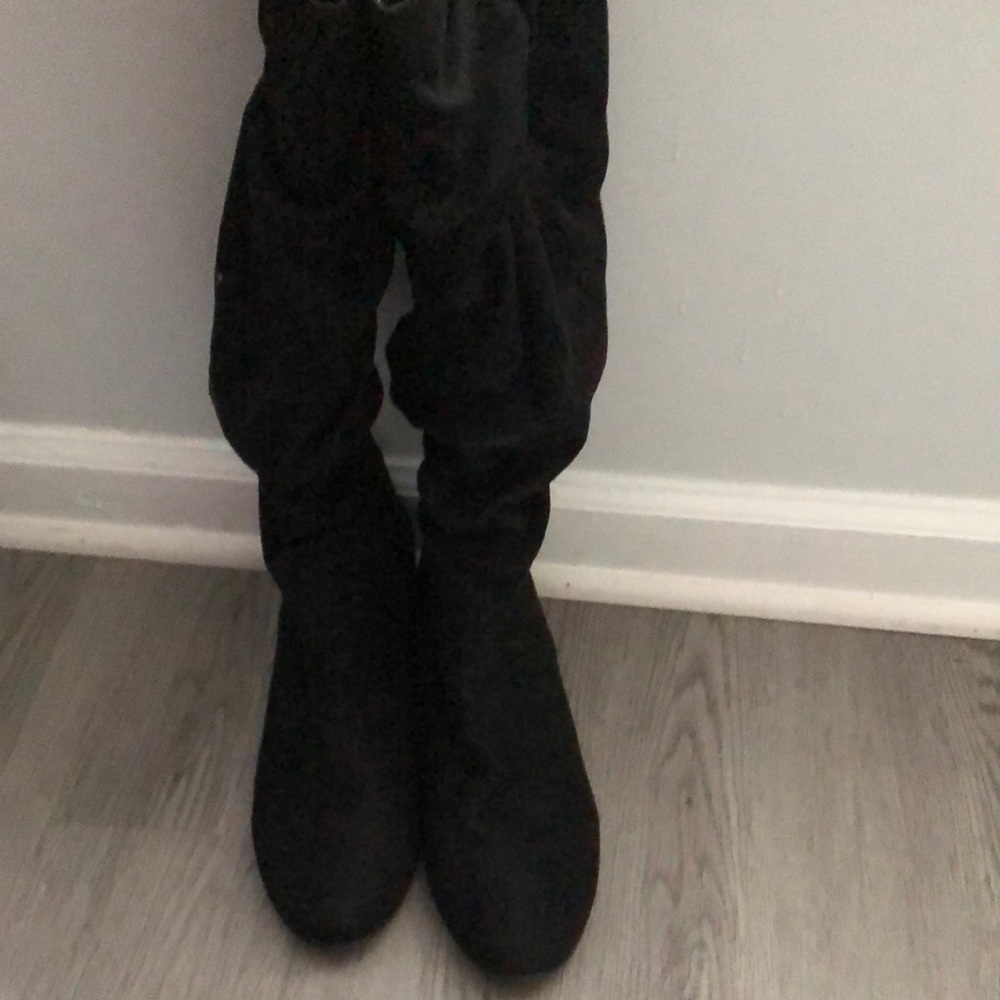 Women's Black thigh high boots